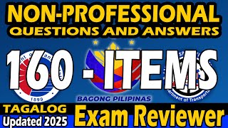 2025 LTO Exam Reviewer for Non Professional Drivers License Tagalog Questions and Answers