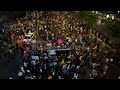 Anti-government protesters call for hostage deal during weekly demonstration in Tel Aviv