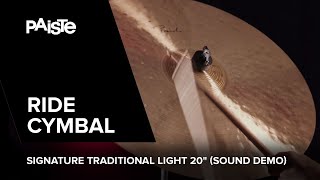 PAISTE Signature Traditional Light Ride 20\