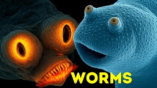 Worms Under Electron Microscope HD