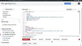 WITH statements in BigQuery SQL