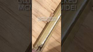 Gluing Cracked MCM Drawer Guide! #diy #mcm #midcenturymodern#furnitureflip #furniturerestoration