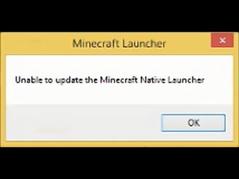 How to fix Unable to update the native minecraft launcher and others