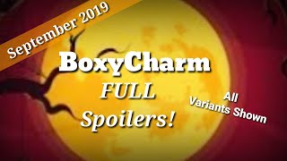 BoxyCharm September 2019 FULL Spoilers/All Variants