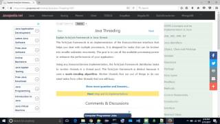 Explain fork/join framework in Java thread. | javapedia.net