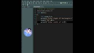 C Programming | Area of Rectangle | Coding With Sohail|