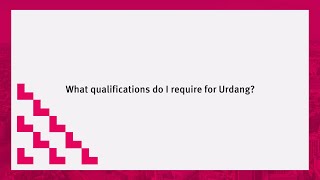 Urdang, City, University of London: What qualifications do I require for Urdang?