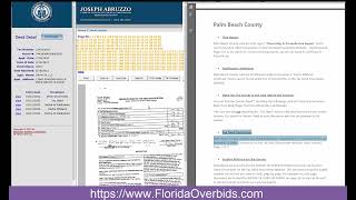 Palm Beach County FL: Locate the Documents (Tax Deed Auctions and Excess Proceeds)
