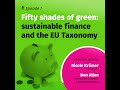 Fifty shades of green sustainable finance and the EU taxonomy