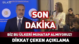 Biz Bu Ülkeleri Muhatap Almıyoruz! ABD'nin Arkasına Sığınarak... #Sondakika