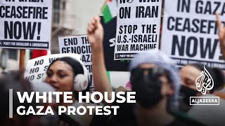 Palestinian solidarity protests: Thousands gather outside the white house for Gaza