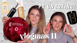 VLOGMAS #11 Poslední unboxing roku! Nákupy \u0026 PR balíčky \u0026 dárky od značek😍 Balmain, RMS, Lancome