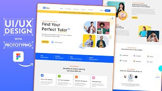 Create a Full Website with Prototyping in Figma | UI UX Design