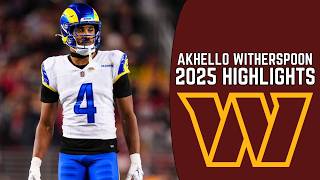 Akhello Witherspoon Highlights 🔥 | Welcome to the Commanders