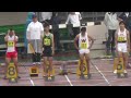 陸上 日本ｲﾝｶﾚ men 100m 準決勝 semifinal 2 日本学生陸上 2014.6.22