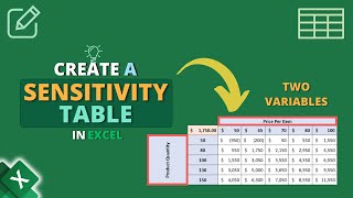 How to Create a Sensitivity Table in Excel