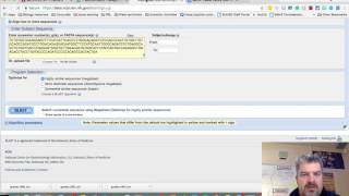 Aligning Sequences with BLAST