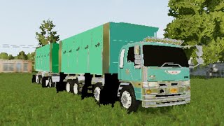 #fs20 แจกมอดรถ12ล้อพ่วง HINO FM 195 เกม farming simulator 20