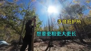 海拔3400米荒山独居100天，无烟地暖宣布失败，先建造庇护所