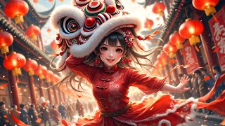 Chinese New Year Instrumental Music 2025 | Relaxing Lion Dance Background Music