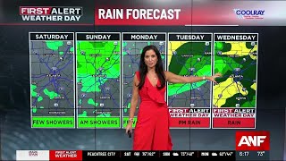 First Alert Forecast: Warm weekend; heavy rain next week