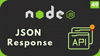 Nodejs Tutorial #49: Sending JSON Data as Response - Creating First API