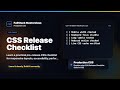 CSS Release Checklist Explained | FullStack Masterclass CSS Course
