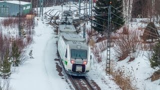 Sm3-7000 runs from Helsinki to Joensuu non stopping in Parikkala