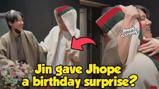 Openly, Jin promised this when he visited J-Hope and celebrated his birthday together at his house?