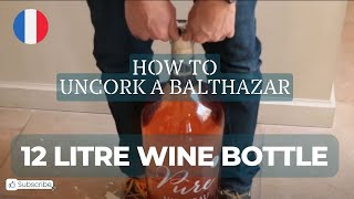 How to open a 12 Litre Wine Bottle with 2 Corkscrews | The 'Balthazar'