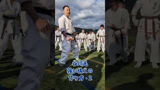 谷川光：強い構えの作り方・2  #karate #空手 #kyokushin #martialarts #極真空手 #新極真会 #sports #shinkyokushin #budo