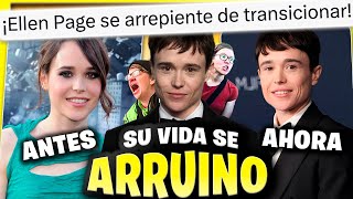 Ellen Page SE ARREPIENTE de ser TR4NS LGBT ❌ Los progres de Hollywood la engañaron