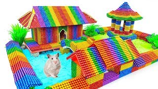 DIY - Build Chinese Ancient Mansion For Hamster With Magnetic Balls (Satisfying) - Magnet Balls