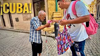 ¡CUBA! Entregamos comida y medicinas en las calles de la Habana.