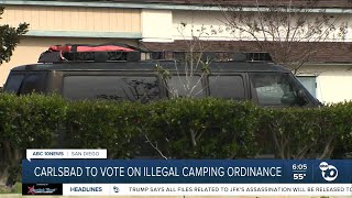 Carlsbad City Council to vote on illegal camping ordinance