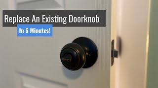 Replace An Existing Doorknob In 5 Minutes! | Quick and Easy