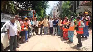 safety equipment distribution to GHMC staff