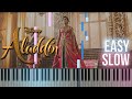 Aladdin - Speechless (Naomi Scott) 2019 |  How To Play SLOW EASY Piano Tutorial + Sheets