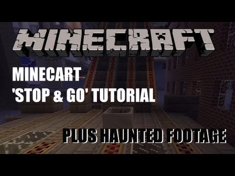 Minecart Stop and Go - Minecraft Tutorial Minecart Stop and Go - Minecraft Tutorial
