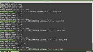 Linux Command Line (41) sed pt2