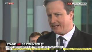 David Cameron Defends His Government's Support For Young People