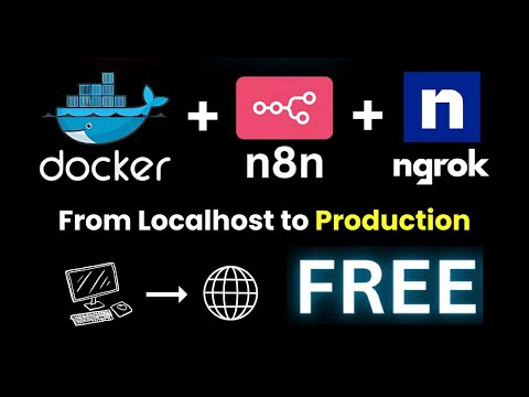 Make N8n Public Free Production Setup With Docker Ngrok No Domain