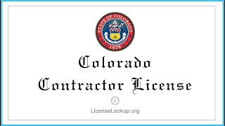 Colorado Contractor License - What You need to get started #license #Colorado