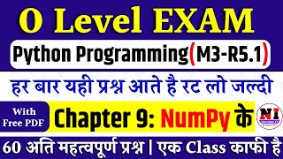 Python Marathon 2025 | Python M3-R5 MCQs on NUMPY | NUMPY MCQs Questions and Answers