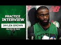 Jaylen Brown Told Caleb Martin WATCH THAT After Foul on Tatum | Celtics Practice