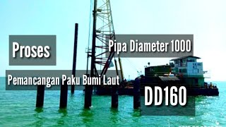 Begini Ternyata Proses Pemancangan Di laut 👷 2019