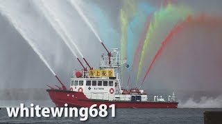 [消防艇“神通”出初式] 平成27年富山市消防海上出初式 [New Year Fireboat Parade] 2015.1.4