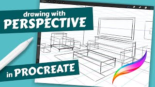 How to Draw in Perspective using Procreate Drawing Guides