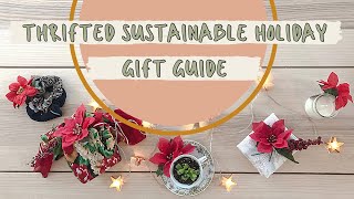 THRIFT FLIP | 5 Sustainable Holiday Gift Ideas | DIY