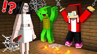 How Scary Serbian Dancing Lady Found and Catch JJ and Mikey ? - Minecraft Maizen